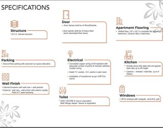 Shyama realty presented by Amol sona heights Specification