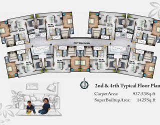 Shyama realty presented by Amol sona heights 3BHK Floor Plan