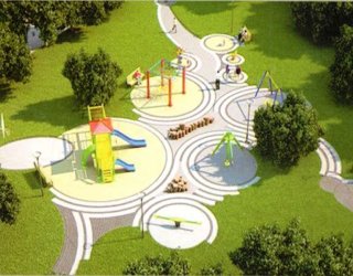 Indraprashtha Gated Community Garden and play area