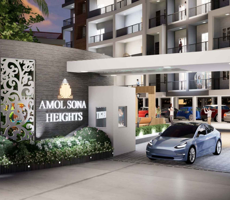 Shyama realty presented by Amol sona heights entrance